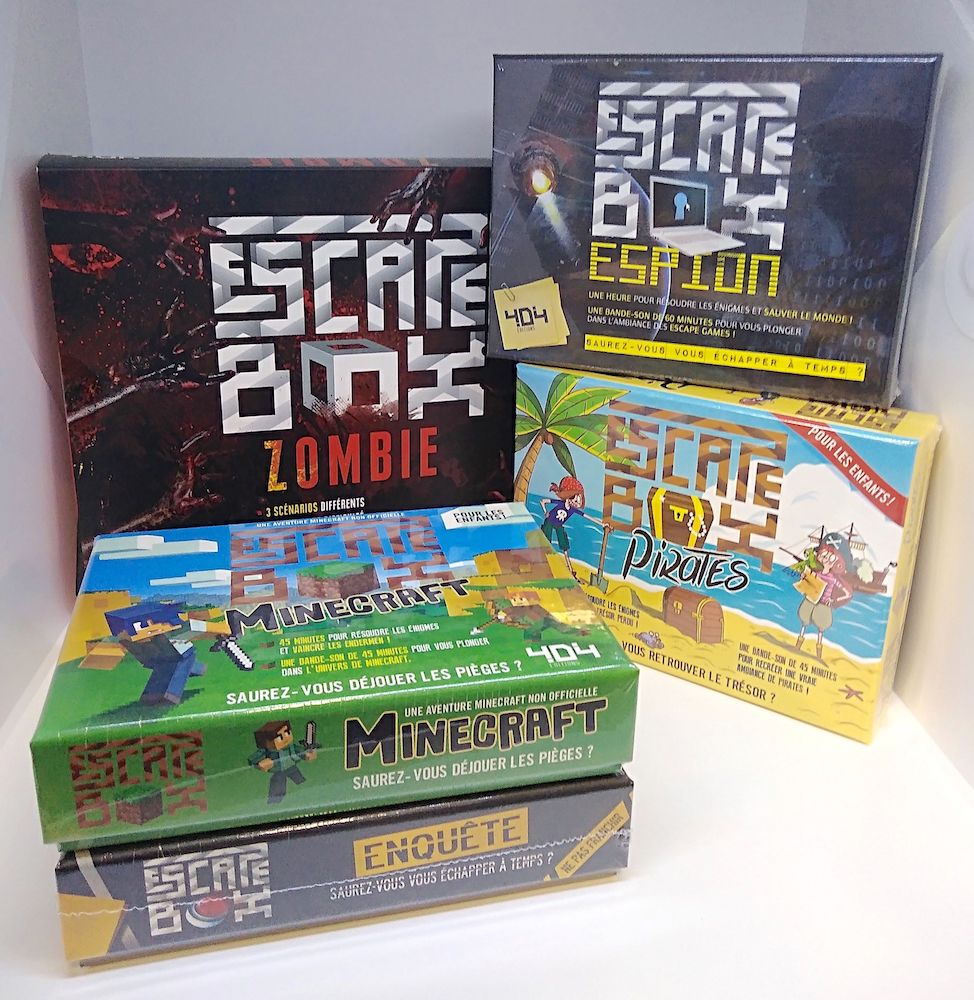 Escape Box Enquête Escape game adulte de 2 à 5 joueurs Dès 14 ans et adulte