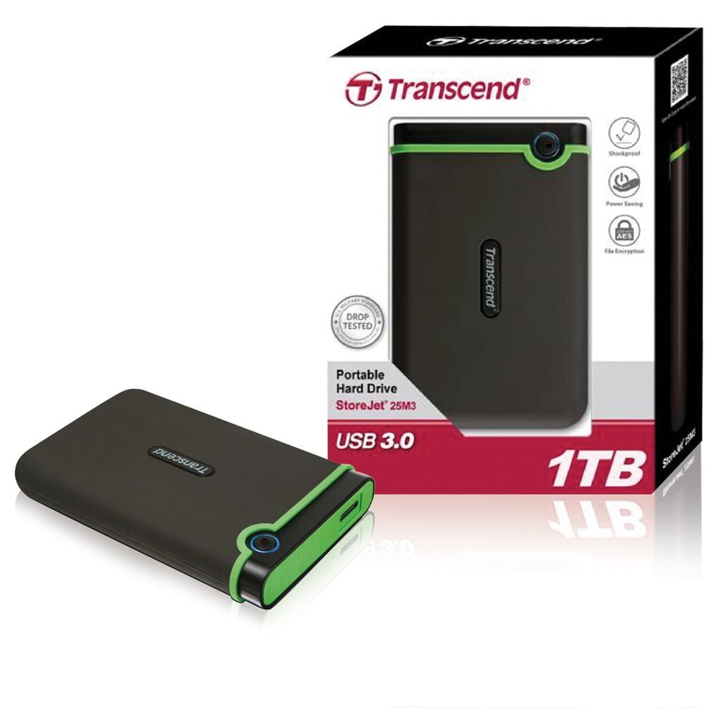  Disque dur externe Anti-chocs StoreJet 25M3 - 2 To - Transcend TS2TSJ25M3S