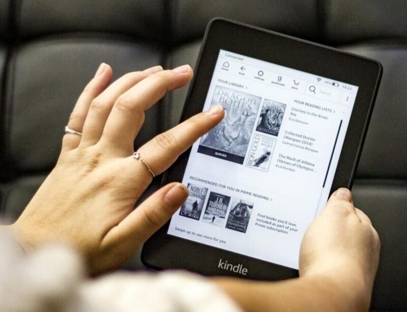 Tablette liseuse ebook de la marque Kindle