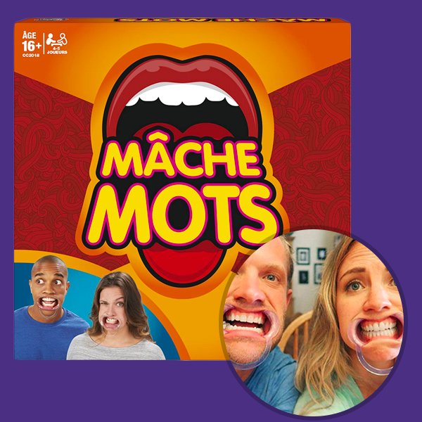  Mâche-mots - Le jeu avec écarteur de dentiste