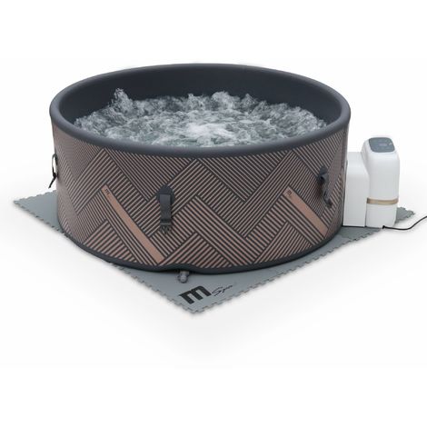  Spa gonflable rond -Jacuzzi 6 personnes PVC renforcé rigide