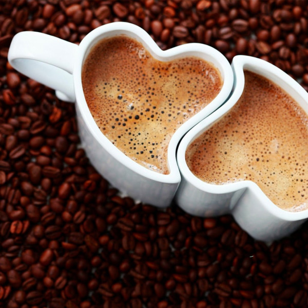 Tasses à café en forme de coeur Duo de tasses à café en forme de Coeur