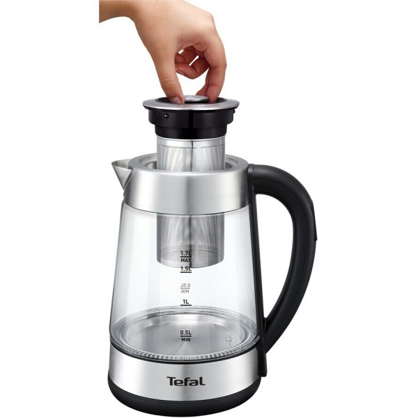 Faire Bouillir De L'eau Avec Monsieur Cuisine Connect Bouilloire 2-en-1 Machine à Thé - Verre Inox - TEFAL BJ750D10