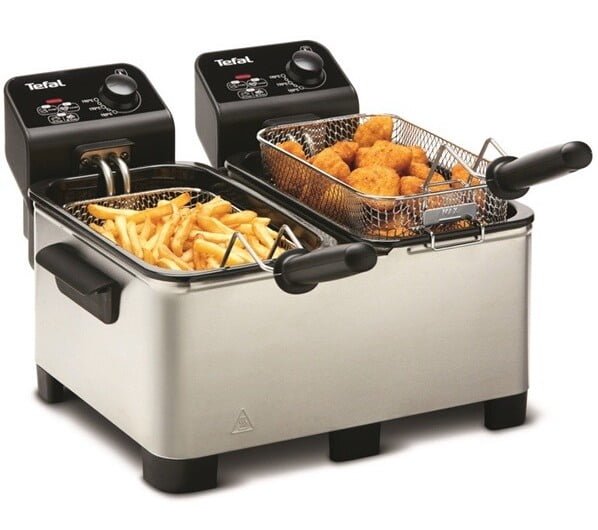  Friteuse à Double cuve 2 x 1 Kg - TEFAL FR361010