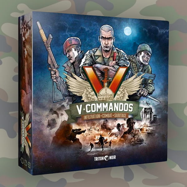  V-Commandos : Jeu de plateau d'infiltration et de stratégie - Triton Noir